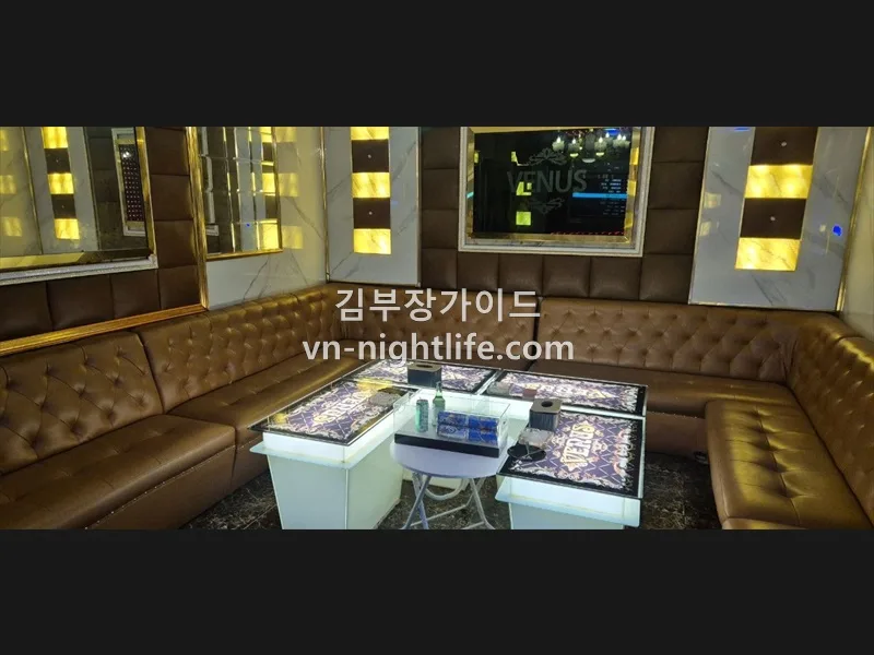 하노이 비너스 가라오케 브라운 소파 룸