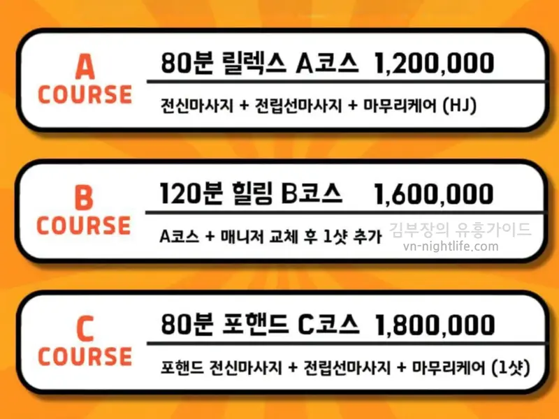 나트랑 비타민 스파 코스
